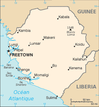 Karte von Sierra Leone (c) Idarvol 